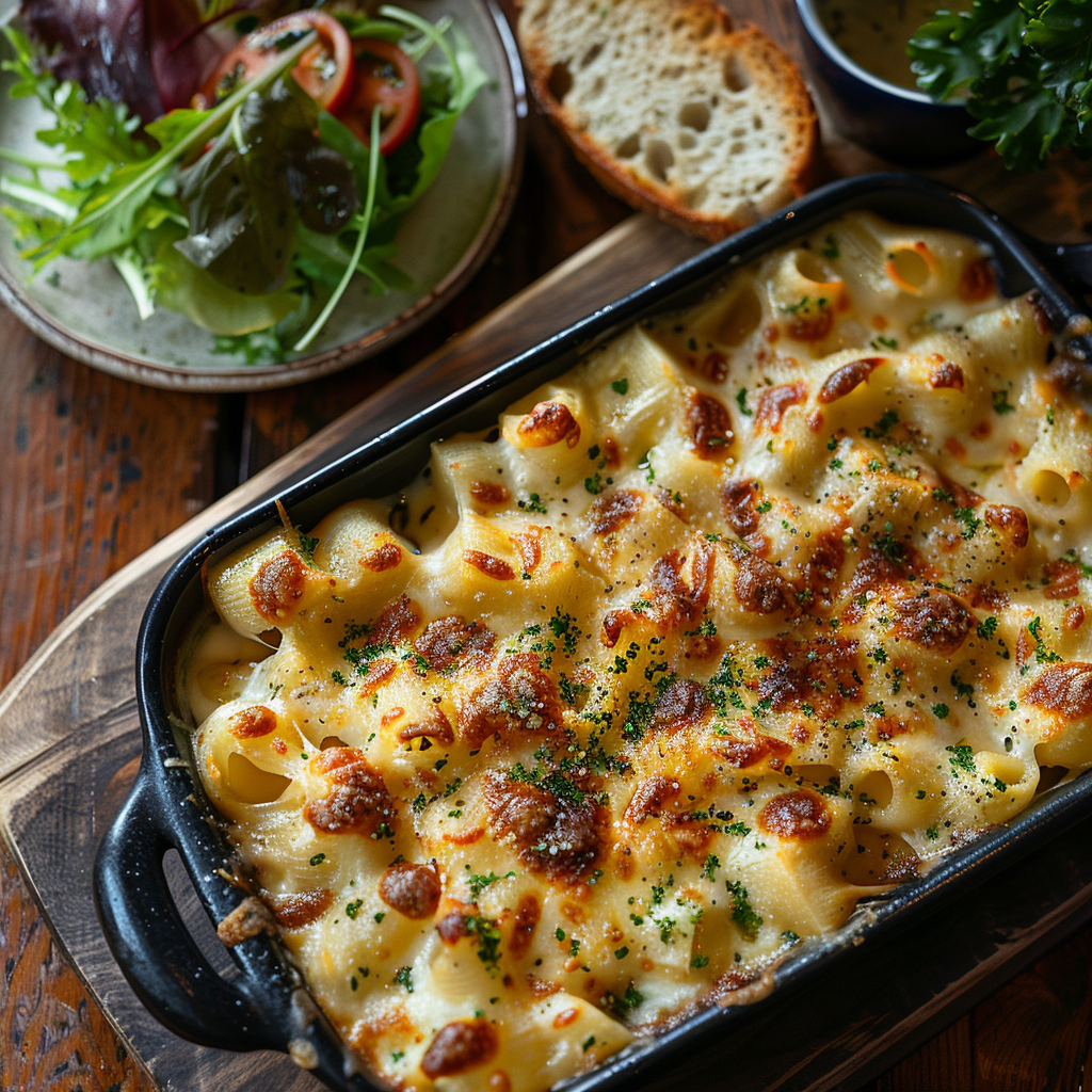 Macarrones Gratinados con Queso