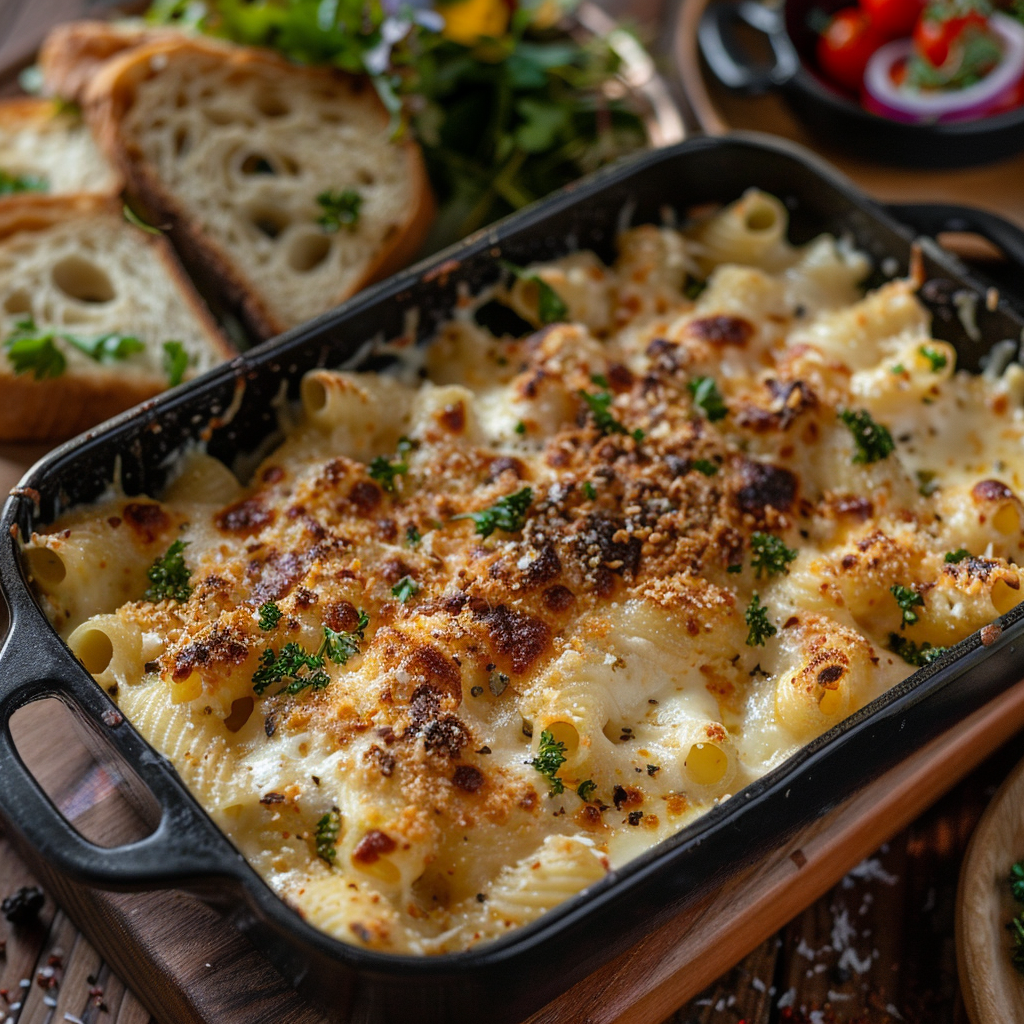 Macarrones Gratinados con Queso