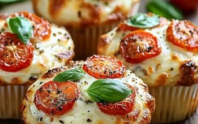 Muffins Tomate Mozzarella: Receta Fácil y Deliciosa