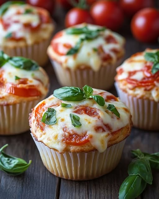 Muffins tomate mozzarella: Receta fácil y deliciosa