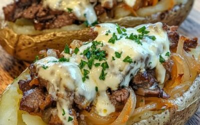 Papas Rellenas Cheesesteak: La Mejor Receta Fácil y Deliciosa