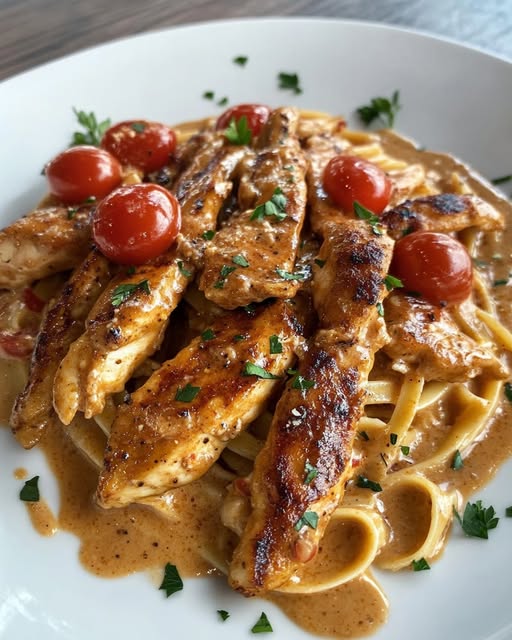 Pollo Cajún Cremoso