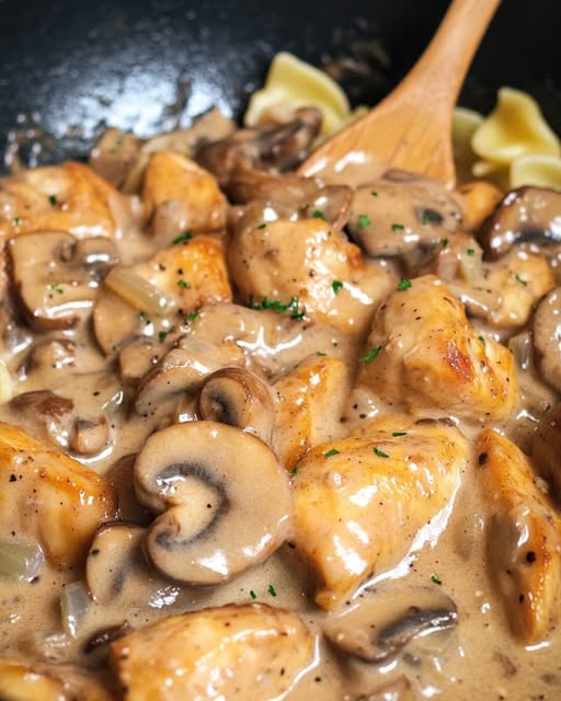 Pollo Stroganoff Fácil