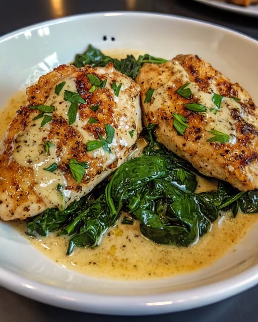 Pollo Cremoso Espinacas: Receta Fácil y Deliciosa