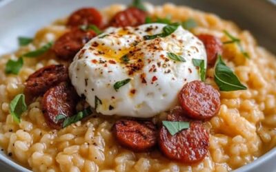 Risotto Chorizo Burrata: La Receta Más Sabrosa y Fácil de Preparar