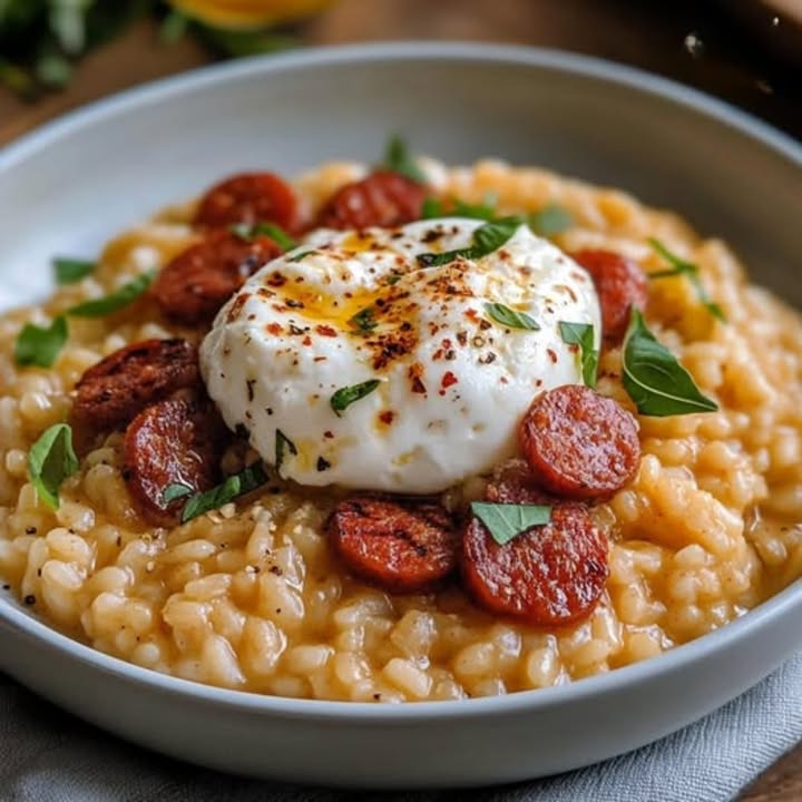 Risotto Chorizo Burrata