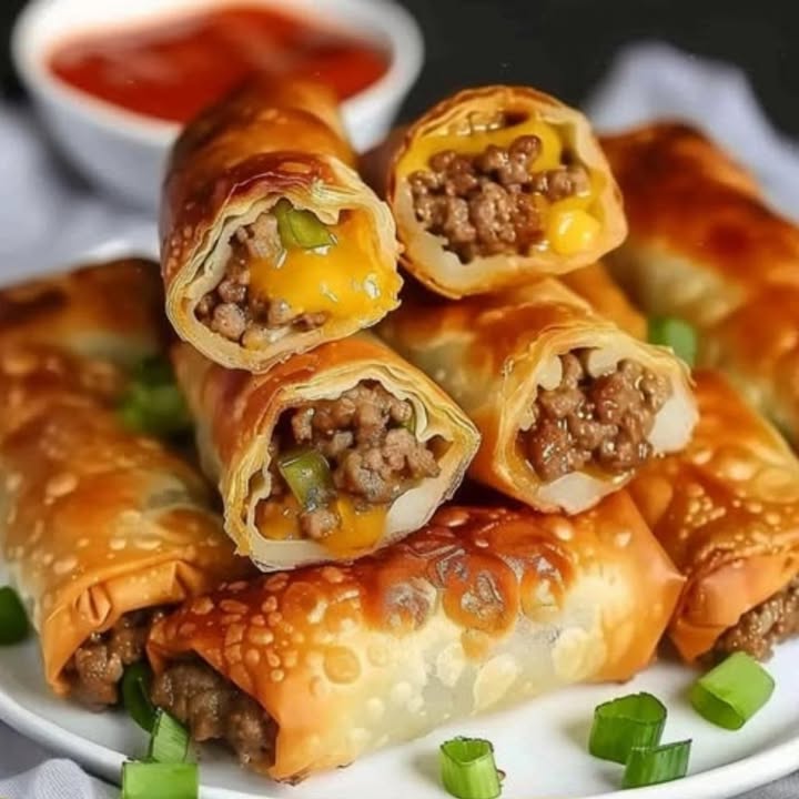 Rolls Cheeseburger Crujientes