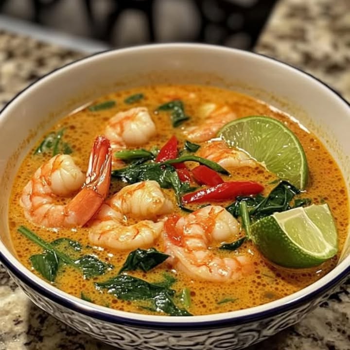 Sopa Thai Camarones Curry