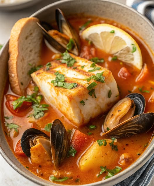 Sopa de Pescado Mediterránea