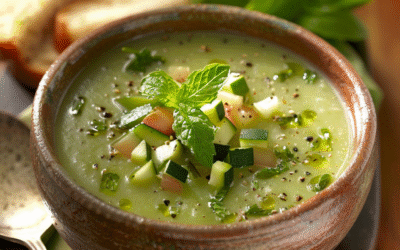 Sopa de calabacín y menta fresca: Deliciosa receta saludable