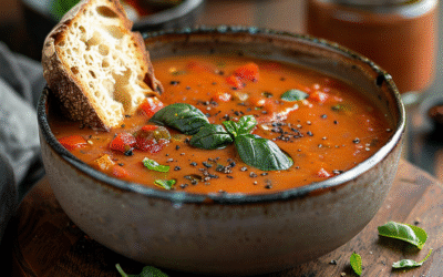 Sopa de tomate y albahaca: Receta irresistible para disfrutar hoy