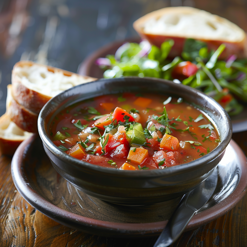 Sopa de verduras casera