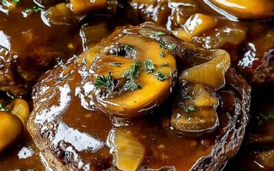 Steak Salisbury delicioso: La receta más fácil y sabrosa