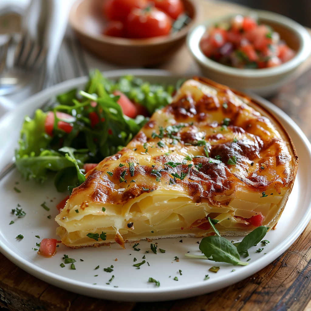 Tarta de Patata y Queso al Horno