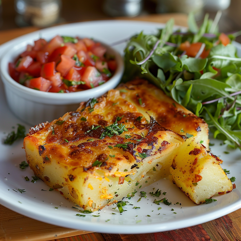 Tarta de Patata y Queso al Horno