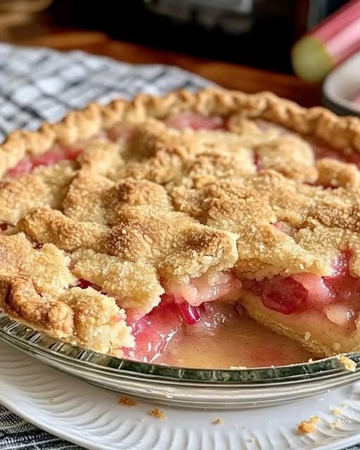 Tarta de Ruibarbo Crunchy: La Receta Más Fácil y Deliciosa