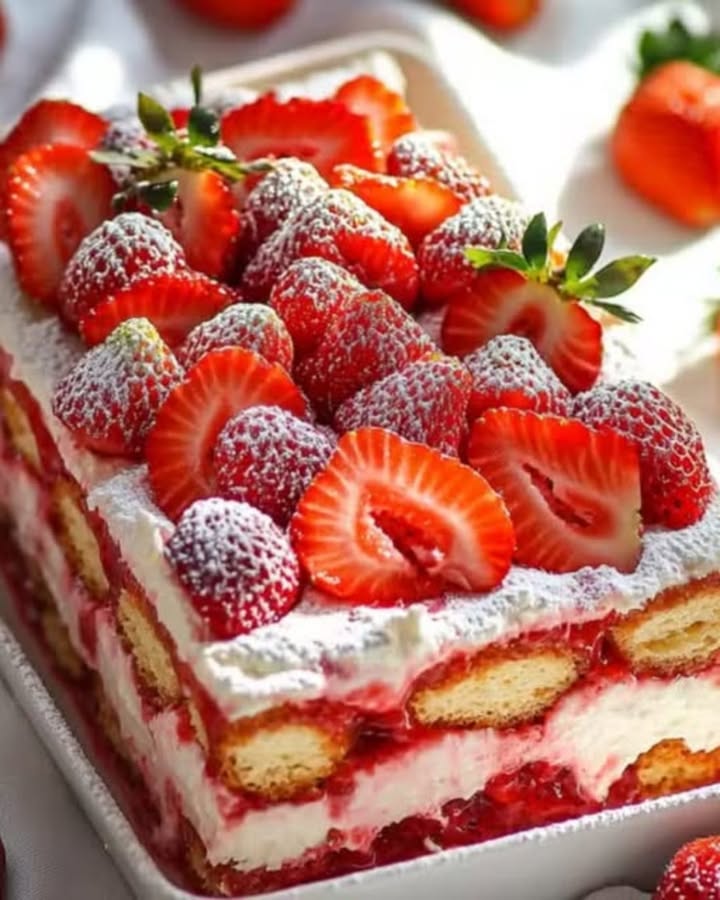 Tiramisu Fresas Delicioso
