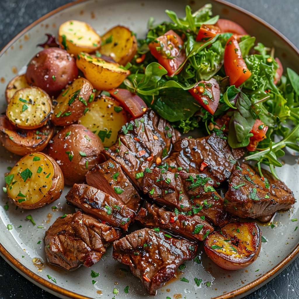 Asado de ternera con reducción de jugo