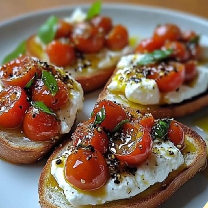 Bruschetta con Burrata: La Mejor Receta Fácil y Deliciosa