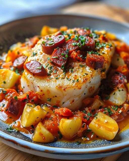 Cabillaud Chorizo Cremoso: Receta Fácil y Deliciosa