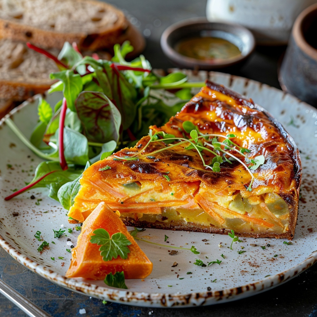 Clafoutis de zanahoria y comino