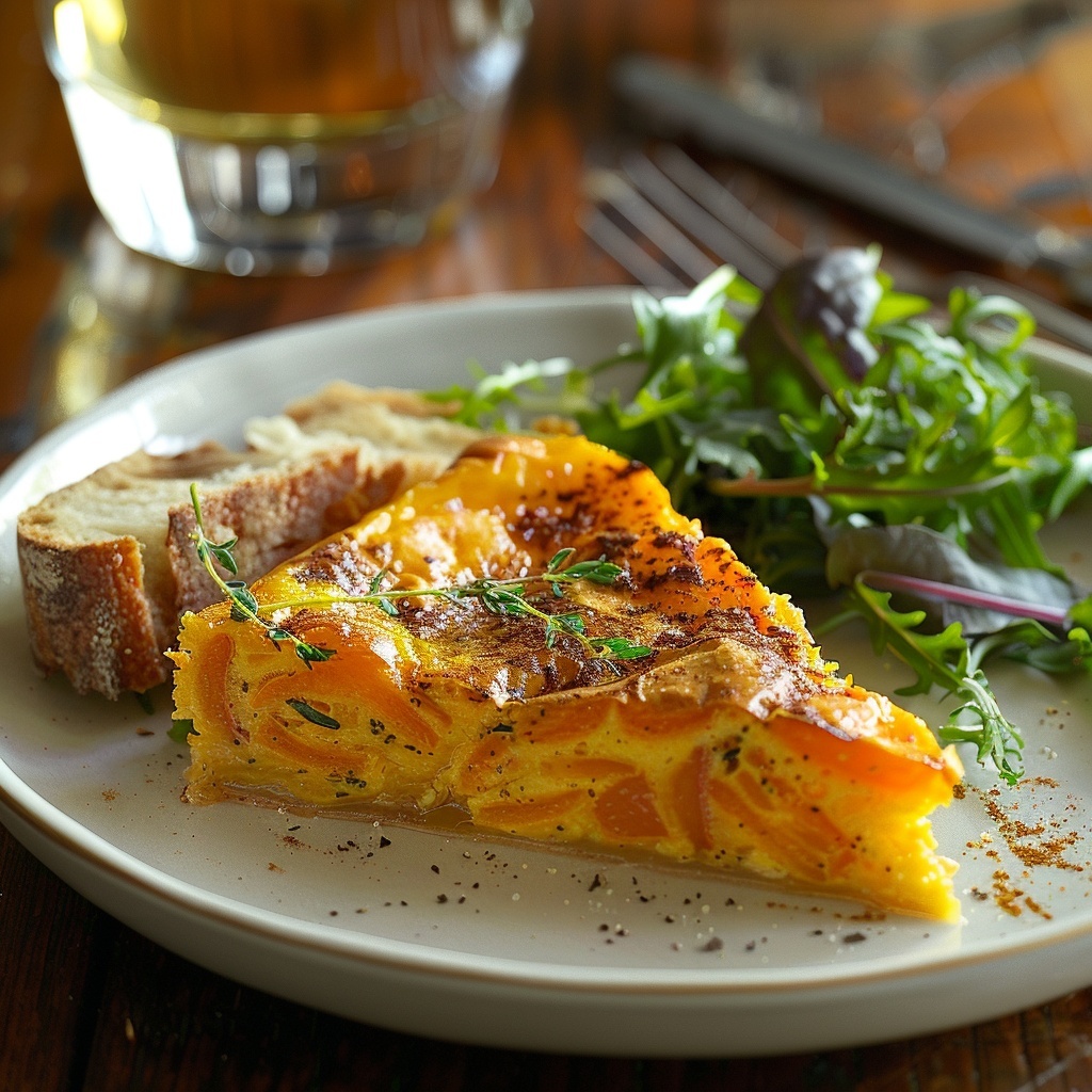 Clafoutis de zanahoria y comino