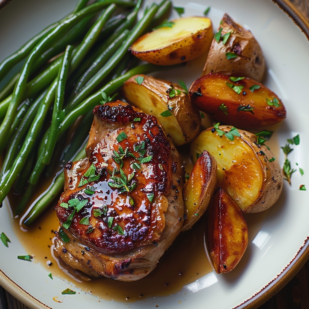 Confit de pato con manzanas