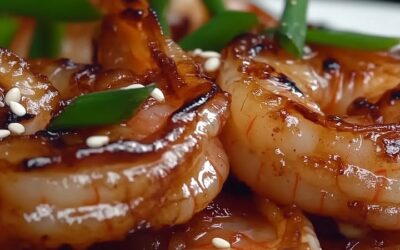 Crevettes caramelizadas sésamo: Receta fácil y deliciosa