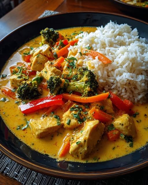 Curry Tailandés Pollo Coco: Receta Fácil y Deliciosa