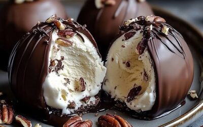 Dômes Glacés Chocolat Pécan: Receta Fácil y Deliciosa