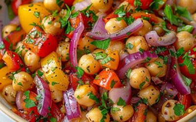Ensalada Garbanzos Mediterránea: Receta Fácil y Deliciosa