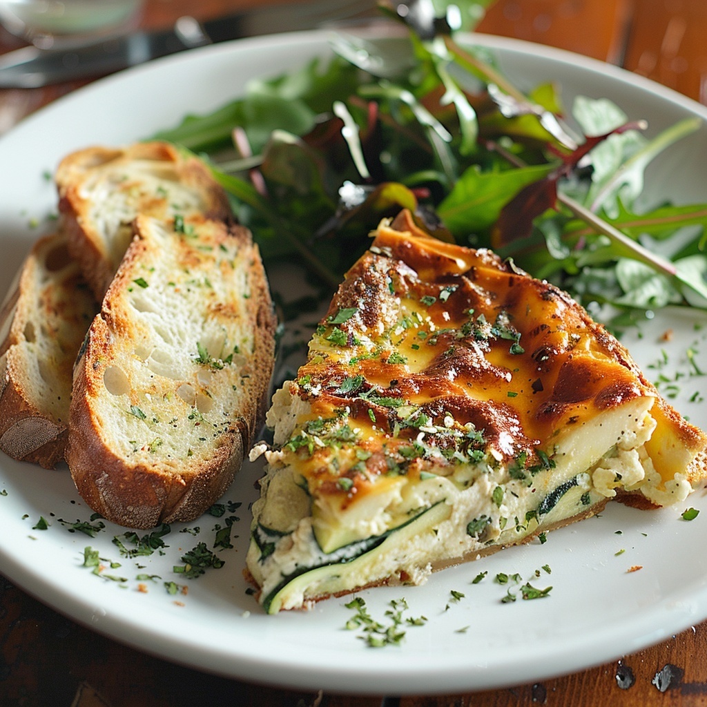 Flan salado de calabacín y queso de cabra