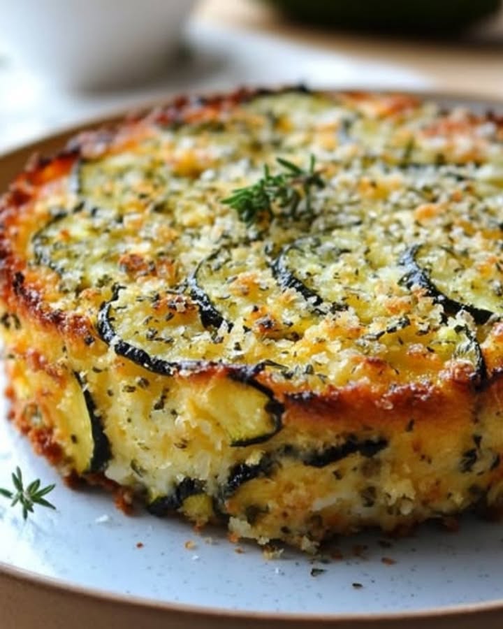 Gâteau Salé Zucchini Parmesan