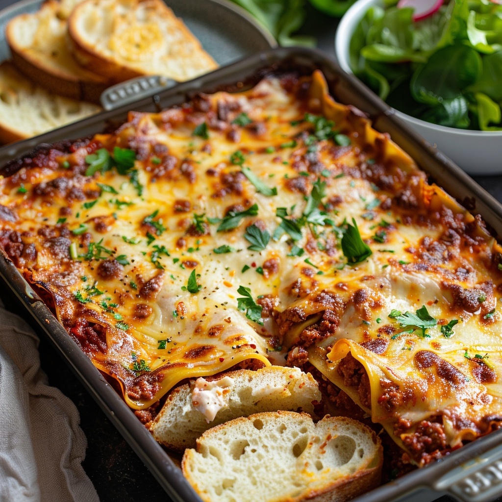 Lasaña boloñesa casera