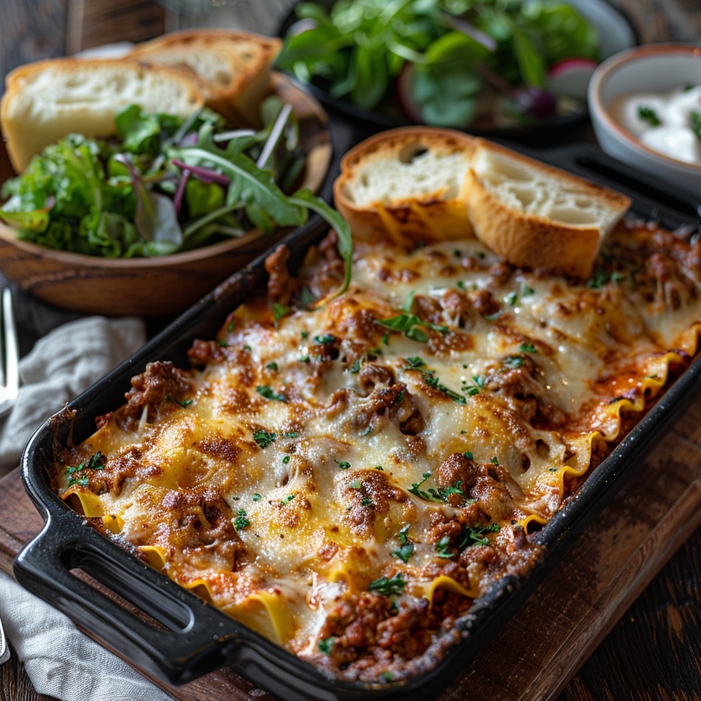 Lasaña boloñesa casera
