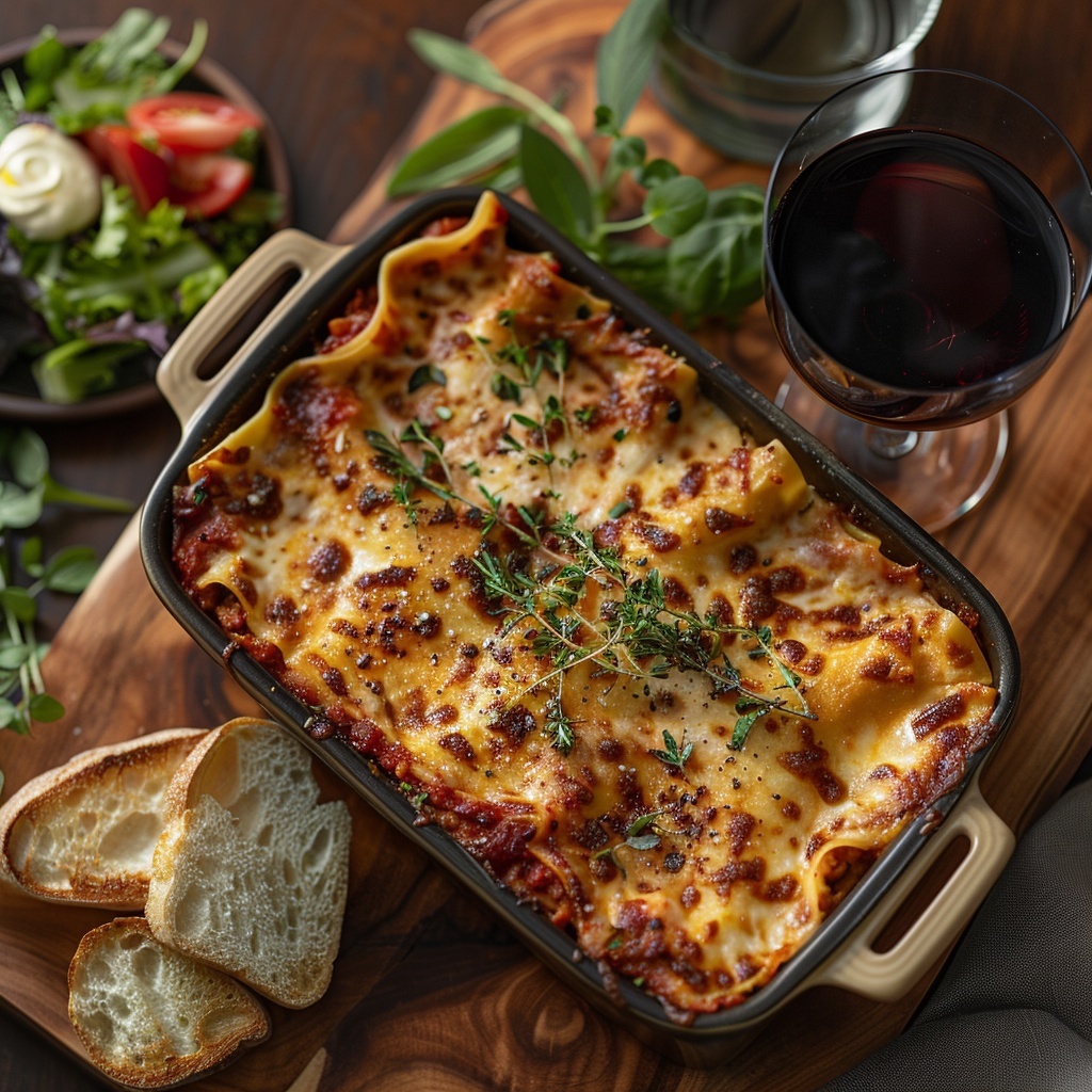 Lasaña boloñesa casera