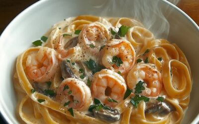 Linguine con gambas cremosas: La receta más fácil y deliciosa
