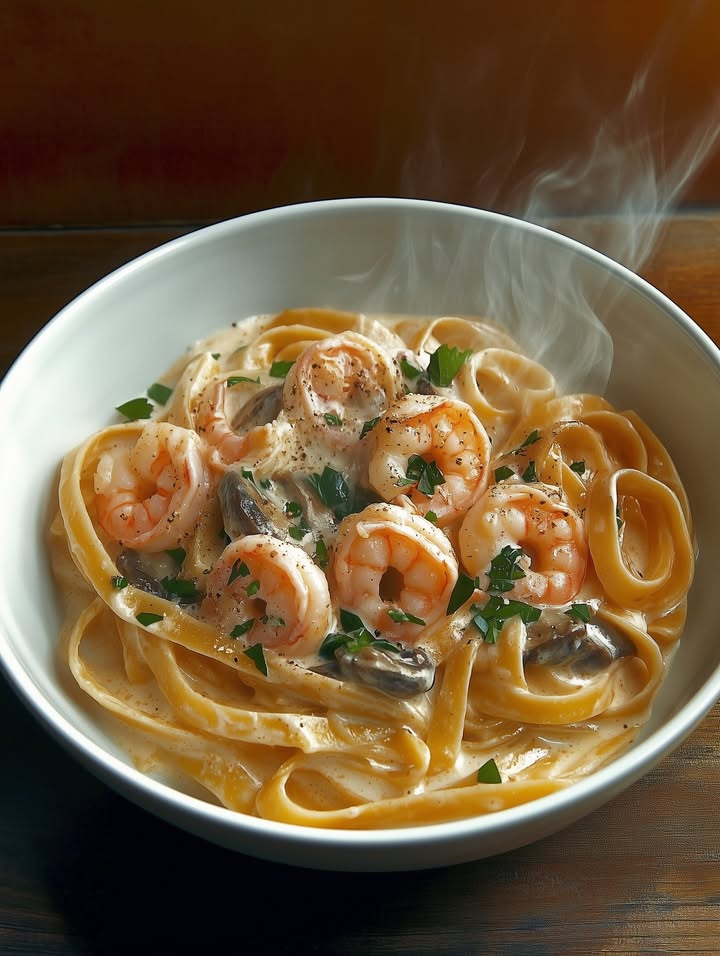 Linguine con gambas cremosas: La receta más fácil y deliciosa