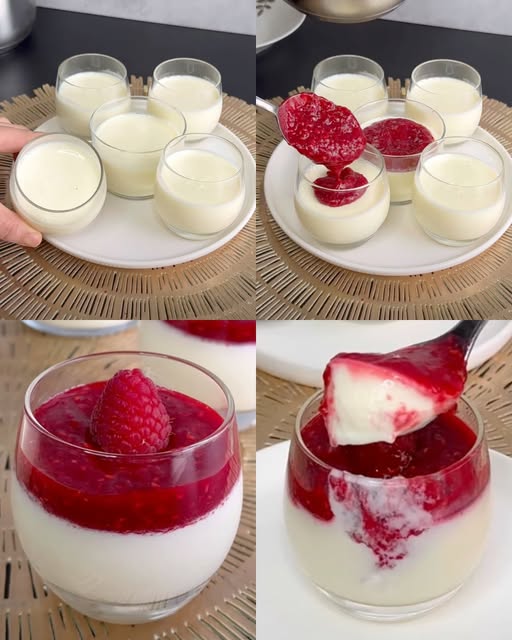 Panna Cotta Frambuesa Vainilla: Receta Fácil y Deliciosa