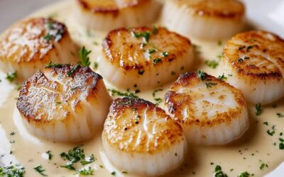 Saint-Jacques Cremosas Elegantes: Receta Fácil y Deliciosa
