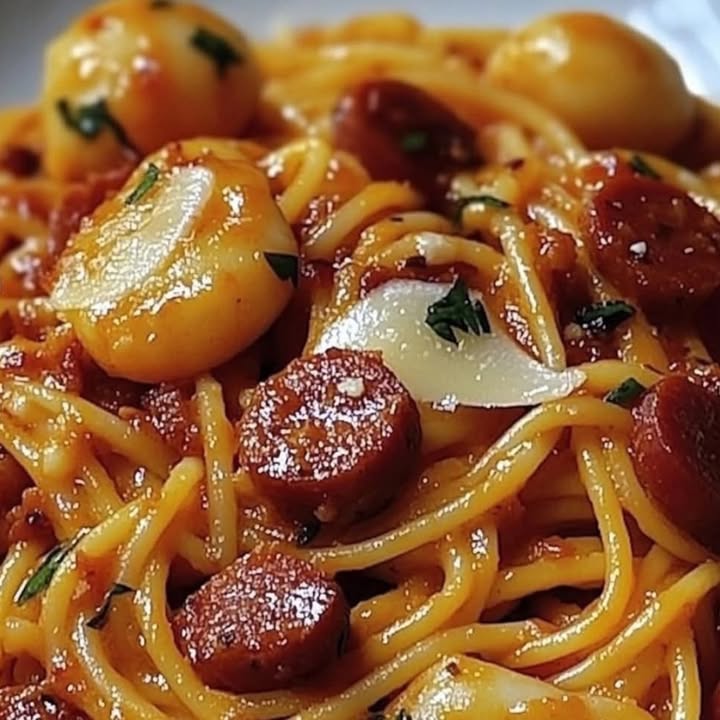 Spaghetti Crema Chorizo