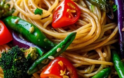 Spaghetti Vegetales Asiáticos: Receta Fácil y Deliciosa