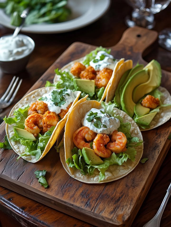 Tacos de camarones picantes: La receta más deliciosa y fácil