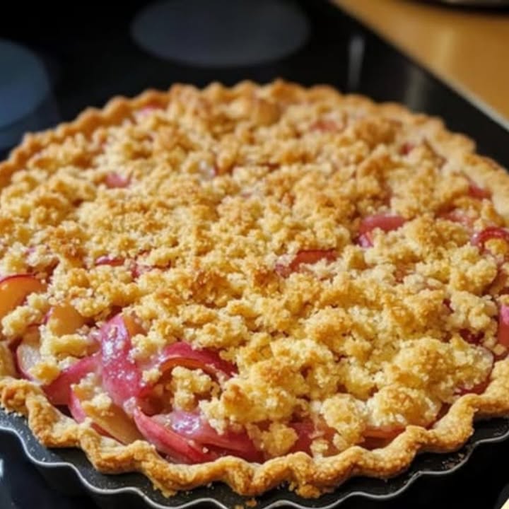 Tarta Rhubarb Crumble: Receta Fácil y Deliciosa