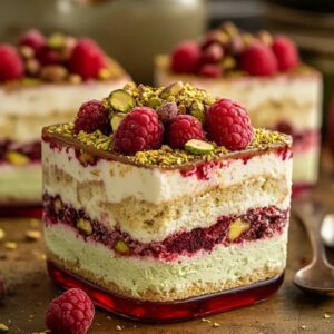 Tiramisu Frambuesa Pistacho: Receta Fácil y Deliciosa