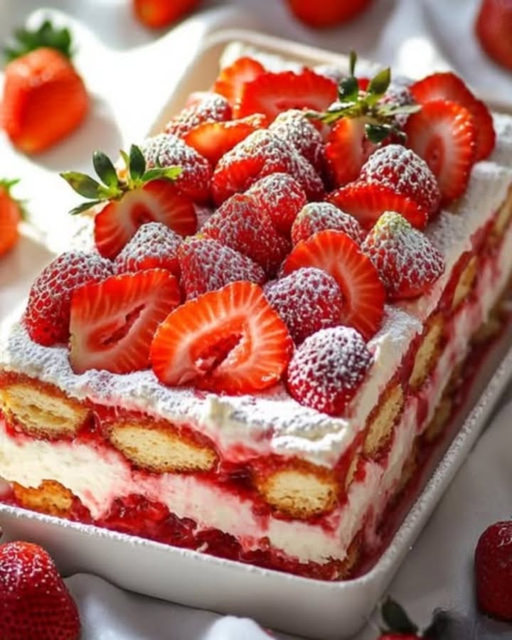 Tiramisu Fresas Rosa: La Receta Más Fácil y Deliciosa