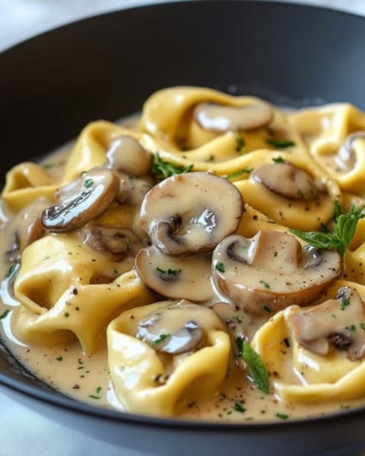 Tortellini Crema Champiñones: Receta Fácil y Deliciosa