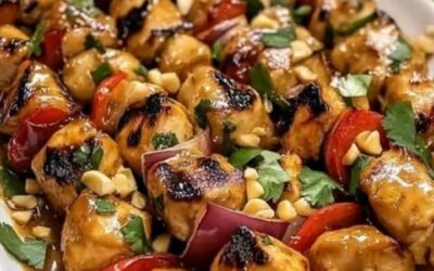 Brochetas Pollo Thai: Receta Fácil y Deliciosa