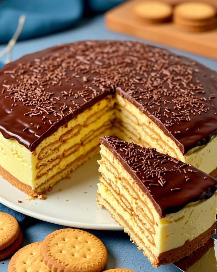 Pastel Galleta Flan: Receta Fácil y Deliciosa