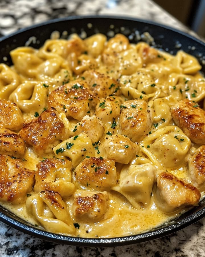 Pollo Alfredo Tortellini: La Receta Más Fácil y Deliciosa